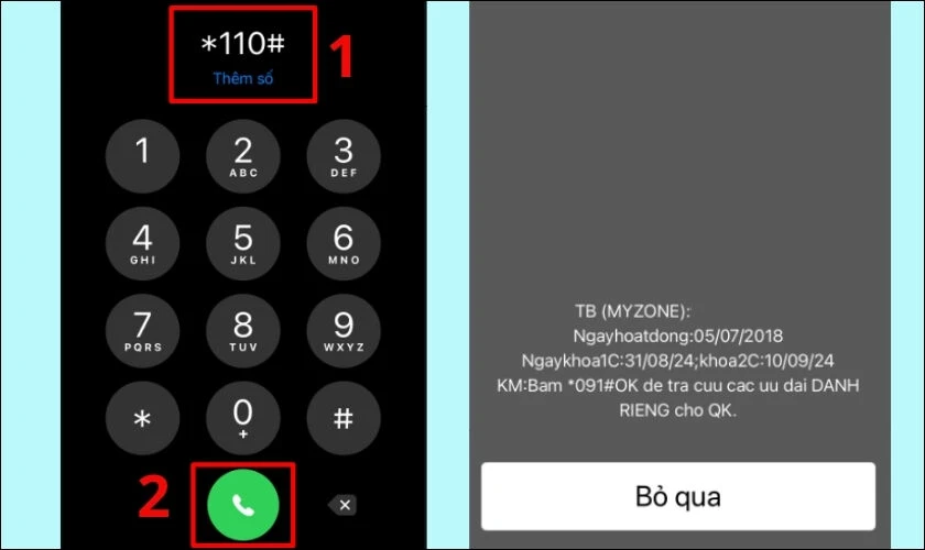 Sử dụng m&atilde; USSD để kiểm tra số điện thoại tr&ecirc;n m&aacute;y đang d&ugrave;ng