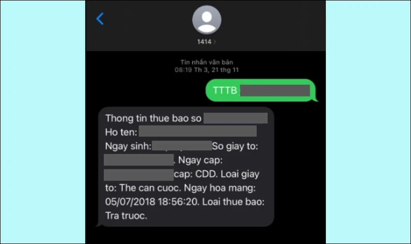 Nhắn theo c&uacute; ph&aacute;p để lấy lại số điện thoại thu&ecirc; bao ch&iacute;nh chủ