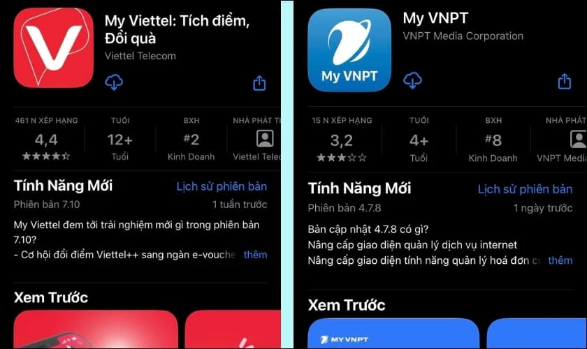 Tải v&agrave; sử dụng c&aacute;c ứng dụng của nh&agrave; mạng để kiểm tra số điện thoại của m&igrave;nh