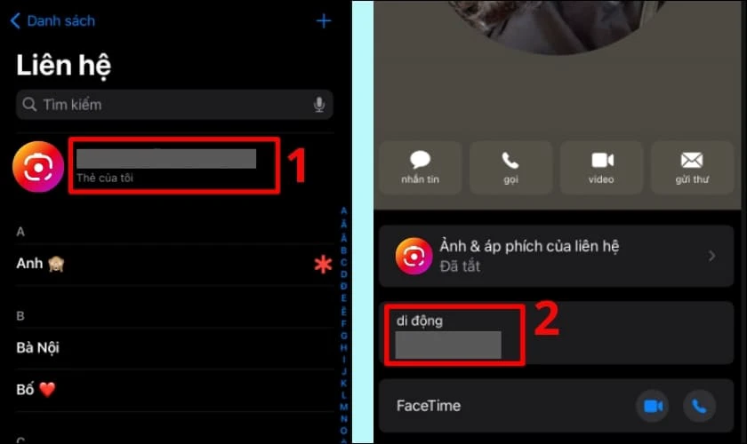 C&aacute;ch xem số điện thoại của m&igrave;nh tr&ecirc;n điện thoại iPhone