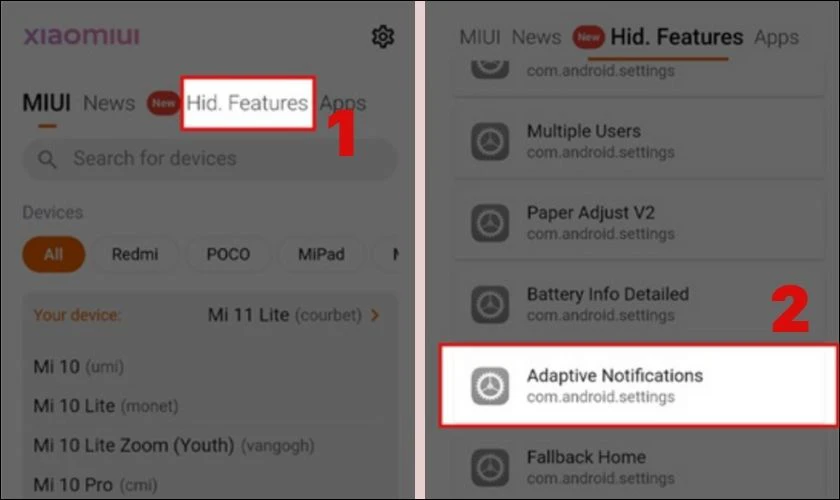 Vào ứng dụng MIUI Downloader vừa tải về
