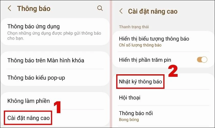Chọn Cài đặt nâng cao