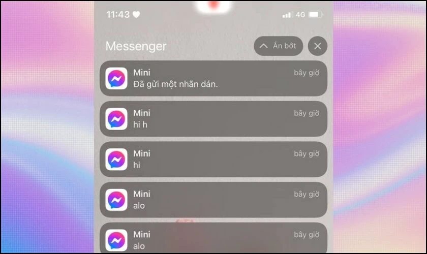 Tin nhắn sẽ được hiện trước ở m&agrave;n h&igrave;nh kh&oacute;a iPhone