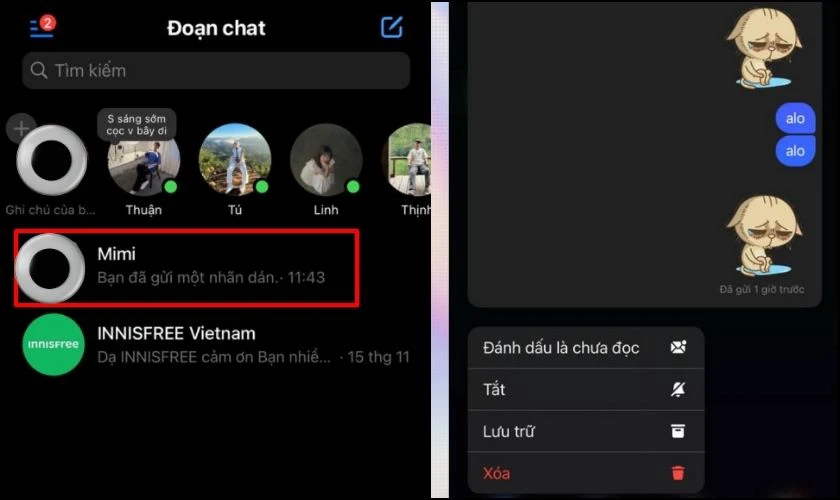 C&aacute;ch xem tin nhắn Messenger kh&ocirc;ng hiện đ&atilde; xem bằng Xem trước tr&ecirc;n iPhone&nbsp;