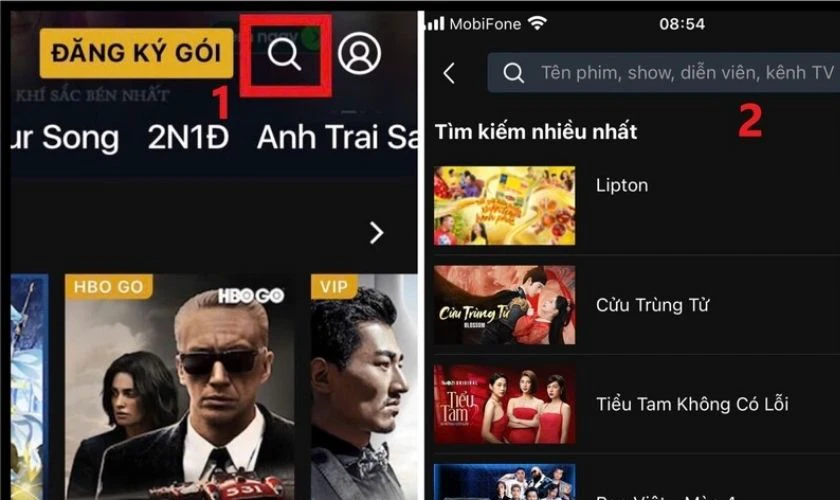 T&igrave;m kiếm những bộ phim hoặc chương tr&igrave;nh kh&ocirc;ng c&oacute; biểu tượng VIP để xem miễn ph&iacute;