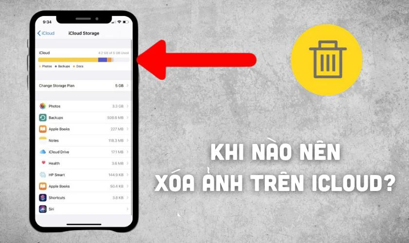 Khi nào nên xóa ảnh trên iCloud?