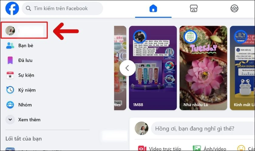 Dùng tính năng quản lý bài viết để xóa 1 bài viết FB trên máy tính