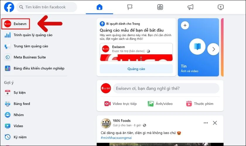 Cách xóa một bài viết trên Fanpage Facebook nhanh nhất trên máy tính