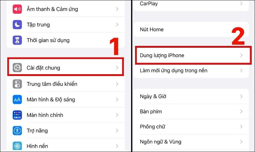 X&oacute;a c&aacute;c ứng dụng kh&ocirc;ng cần thiết tr&ecirc;n dữ liệu hệ thống iPhone