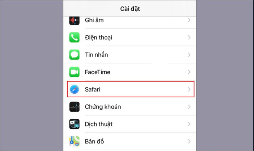 C&aacute;ch x&oacute;a lịch sử Safari tr&ecirc;n iPhone v&agrave; iPad