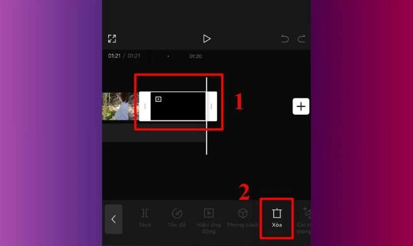 Bạn nhấn chọn video đó và nhấn Xóa