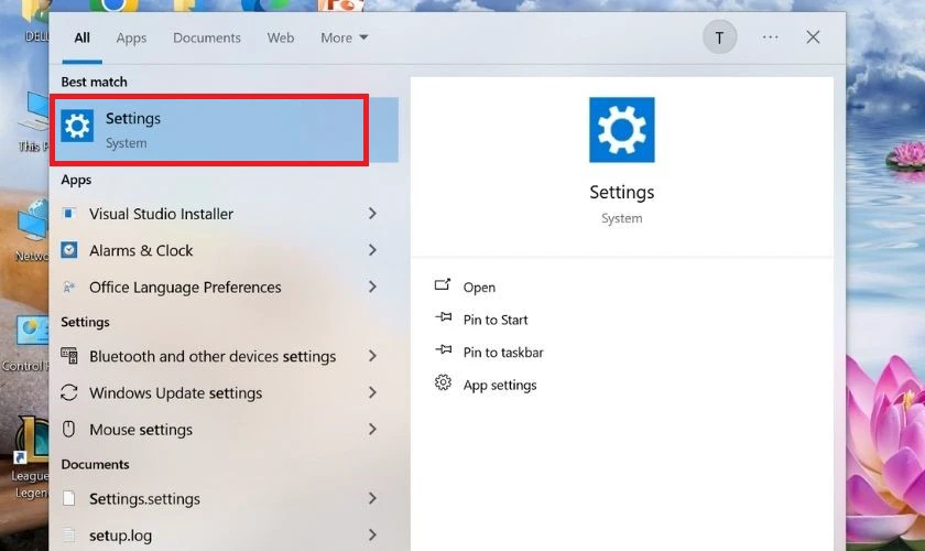 C&aacute;ch x&oacute;a Riot Client bằng Menu Setting