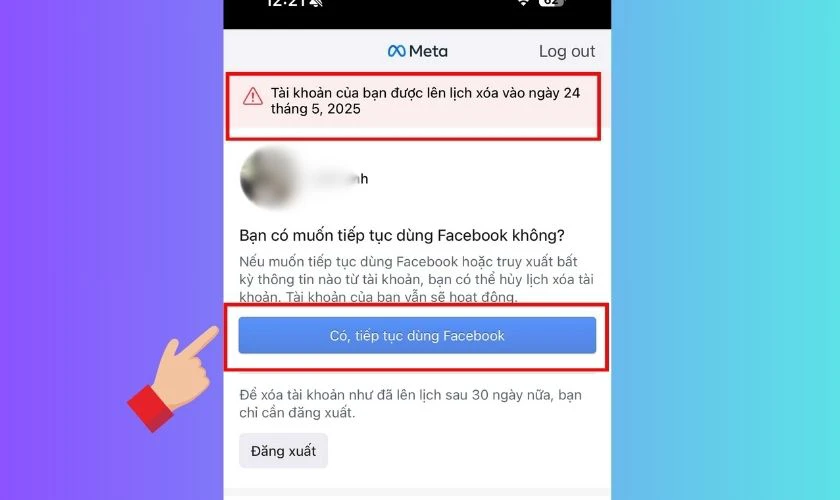 C&aacute;ch hủy x&oacute;a t&agrave;i khoản Facebook vĩnh viễn