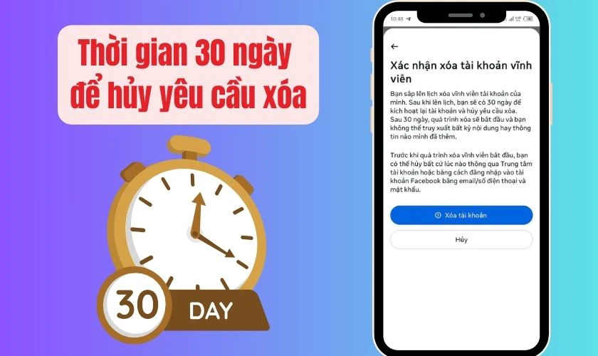 Lưu &yacute; khi x&oacute;a t&agrave;i khoản Facebook vĩnh viễn