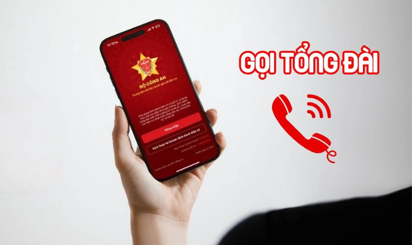 Gọi tổng đ&agrave;i VNeID 1900 0368 để được hỗ trợ