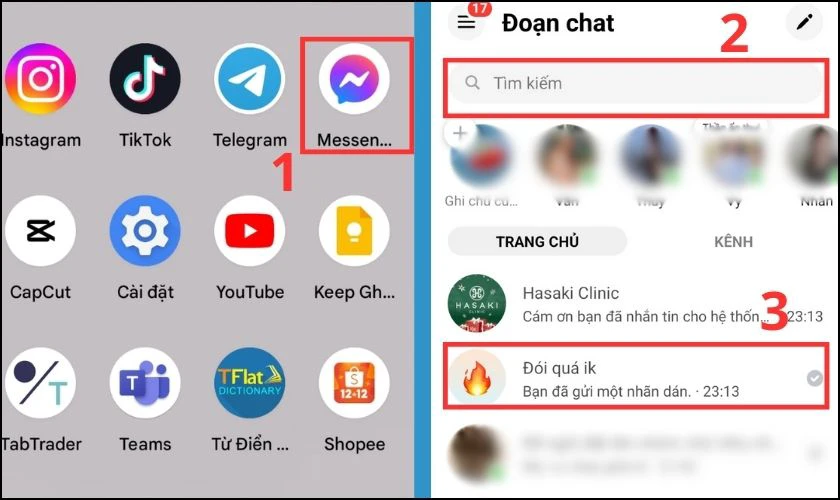 C&aacute;ch x&oacute;a th&agrave;nh vi&ecirc;n khỏi nh&oacute;m Messenger tr&ecirc;n Android 