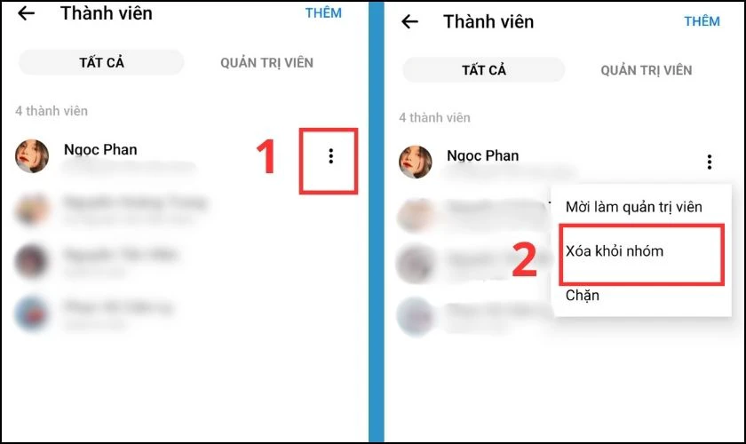 C&aacute;ch x&oacute;a th&agrave;nh vi&ecirc;n khỏi nh&oacute;m Messenger tr&ecirc;n Android 