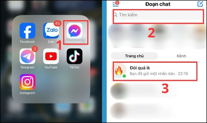 C&aacute;ch x&oacute;a th&agrave;nh vi&ecirc;n khỏi nh&oacute;m Messenger tr&ecirc;n iPhone