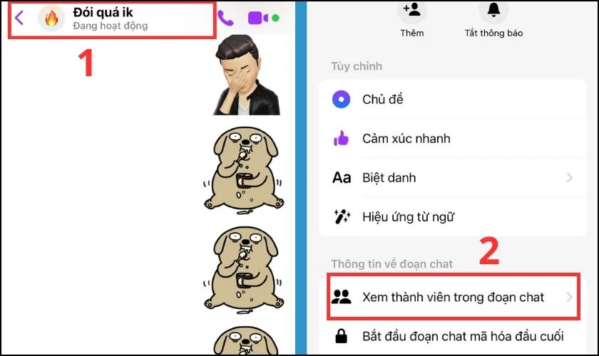 C&aacute;ch x&oacute;a th&agrave;nh vi&ecirc;n khỏi nh&oacute;m Messenger tr&ecirc;n iPhone