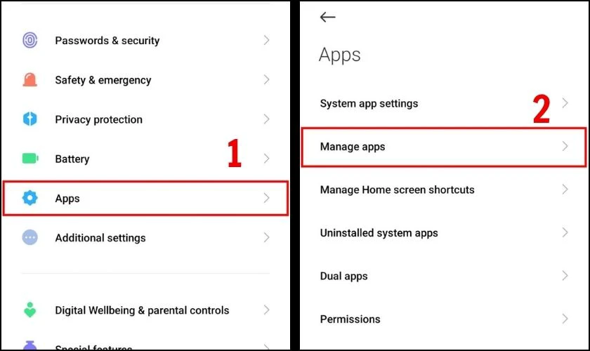 Cách xóa ứng dụng mặc định trên Xiaomi
