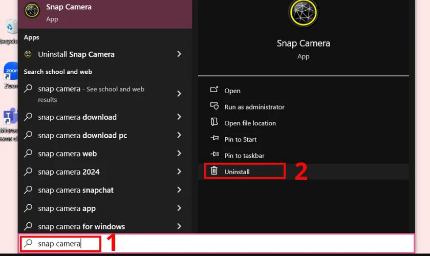 C&aacute;ch x&oacute;a ứng dụng tr&ecirc;n laptop từ m&agrave;n h&igrave;nh Start