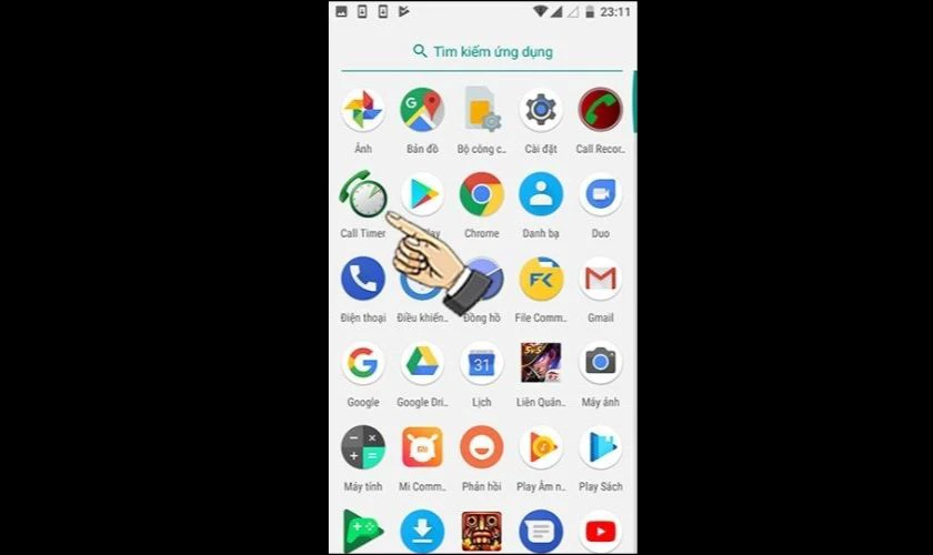 Mở Call Timer vừa tải và cài đặt hoàn tất trên điện thoại của bạn