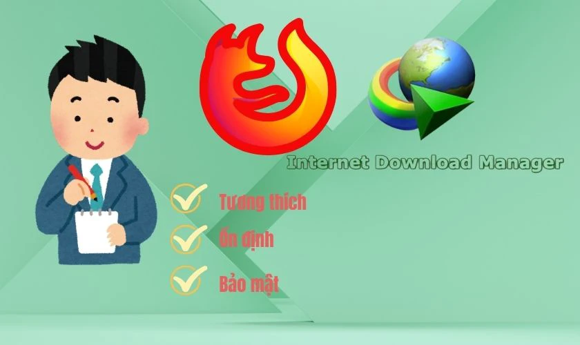 Những lưu &yacute; khi c&agrave;i IDM cho Firefox