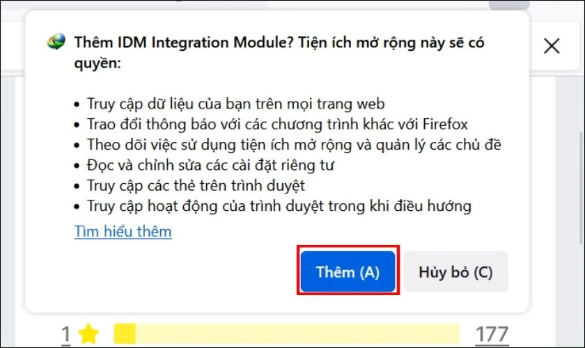 Bấm chọn nút Th&ecirc;m đ&ecirc;̉ đ&ocirc;̀ng ý