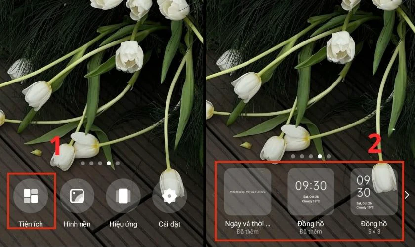 Cài Widget theo dõi lịch âm như thế nào?