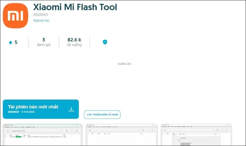 Cài đặt phần mềm Mi Flash Tool trên máy tính của bạn