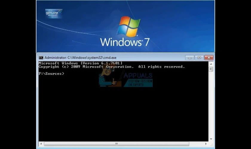 Nhập c&aacute;c m&atilde; code để định dạng MBR cho ổ cứng của bạn