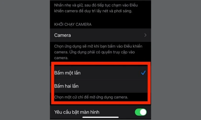 Chọn Nhấn một lần (Single Click) hoặc Nhấn hai lần (Double Click)