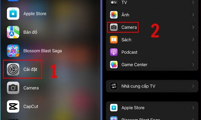 Kích hoạt tính năng Đối xứng camera trước