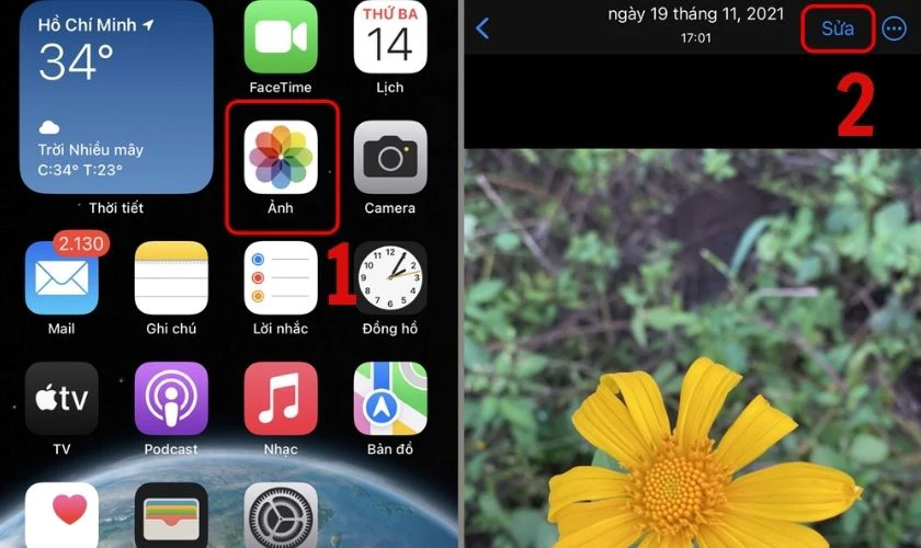 Cách lật ảnh đã chụp bị ngược trên iPhone