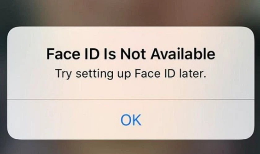 Camera TrueDepth Face ID đã bị tắt là lỗi gì?