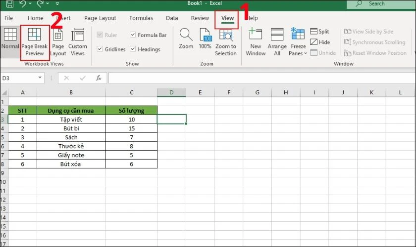 Hướng dẫn c&aacute;ch căn lề trước khi in trong Excel