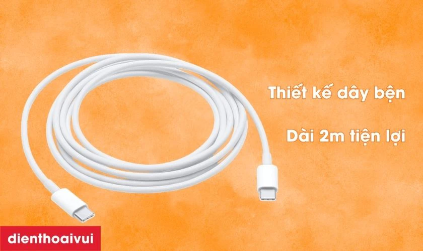 Ưu điểm của d&acirc;y d&ugrave; 2M tr&ecirc;n c&aacute;p Apple MYQT3ZA/A