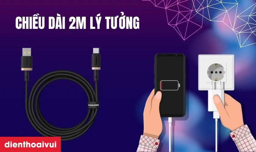 Chiều d&agrave;i 2m l&yacute; tưởng