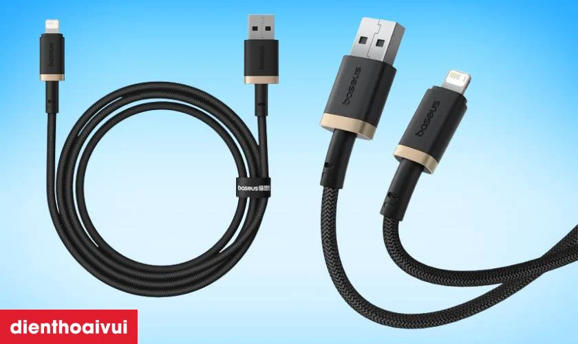 C&aacute;p Baseus Dura Series USB-A to Lightning d&agrave;i 2m