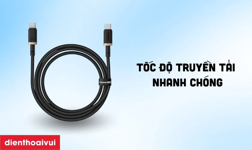 Đặc điểm của C&aacute;p Baseus Dura Series Usb-C to C 100w d&agrave;i 1m