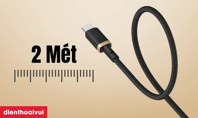 Đặc điểm nổi bật của c&aacute;p Baseus Dura Series Usb-C to C 100w d&agrave;i 2m