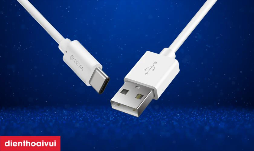 Đặc điểm của c&aacute;p Devia Kintone Series Type-C 1m Trắng