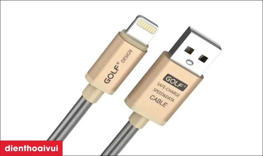 Điểm nổi bật của C&aacute;p Golf USB-A to lightning 2.4A GC-40I