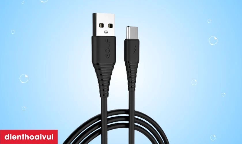 Điểm nổi bật của c&aacute;p Golf USB-C Sạc Nhanh 3A GC-64T D&agrave;i 1m