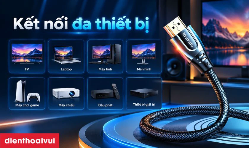 C&aacute;p MCDODO CA-8430 c&oacute; thể kết nối với những thiết bị n&agrave;o?