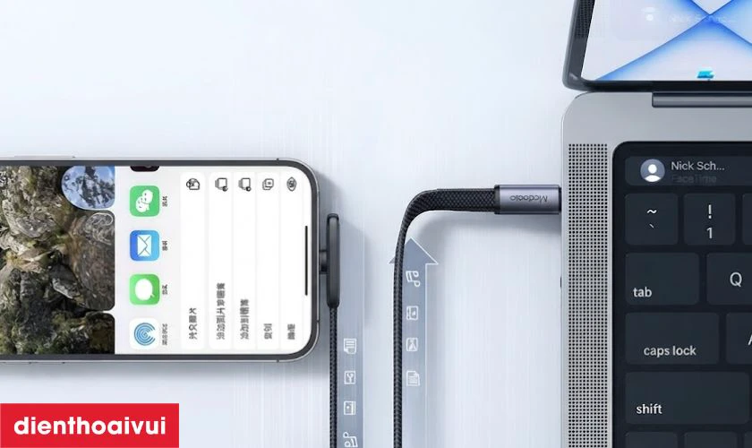 Khả năng truyền dữ liệu của c&aacute;p Type-C to Lightning MCDODO CA-3350