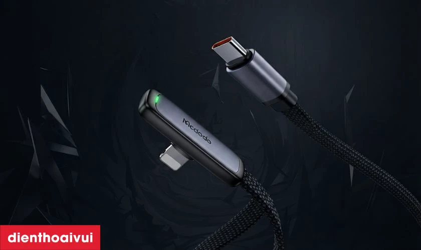 C&aacute;p MCDODO CA-3351 hỗ trợ sạc nhanh 36W cho thiết bị Lightning thế n&agrave;o?