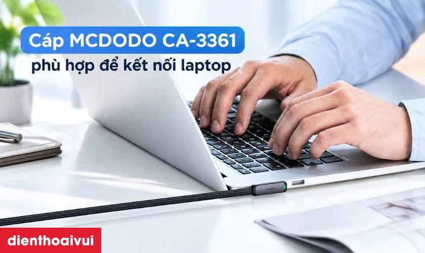 C&aacute;p MCDODO kết nối laptop với m&agrave;n h&igrave;nh