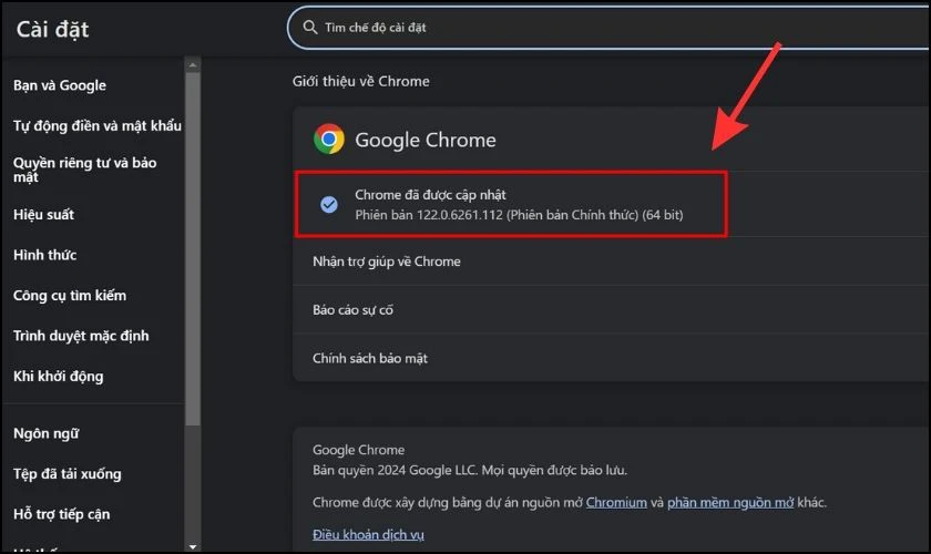 Bạn đợi một vài giây để Google kiểm tra