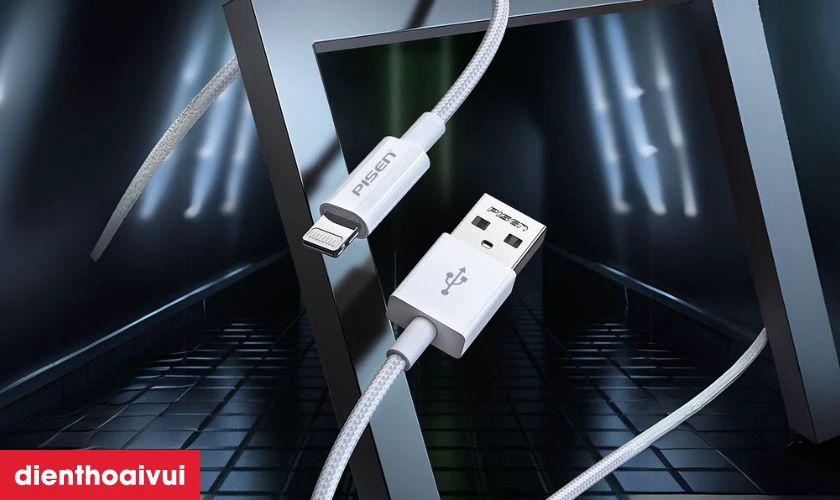 Đặc điểm nổi bật của c&aacute;p Pisen Fast Vivid USB-A to lightning 1m